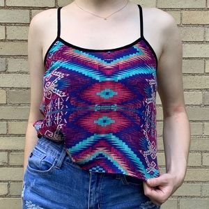 Geometric Crop Top